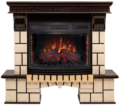 Электрокамин Стоун AO с очагом FireField 25