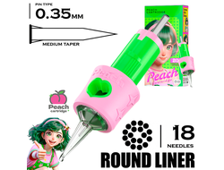 18 RLMT/0.35 - Round Liner Medium Taper - PEACH