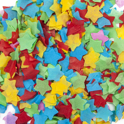 Конфетти тишью, 2,5 см, 50 гр, МИКС
