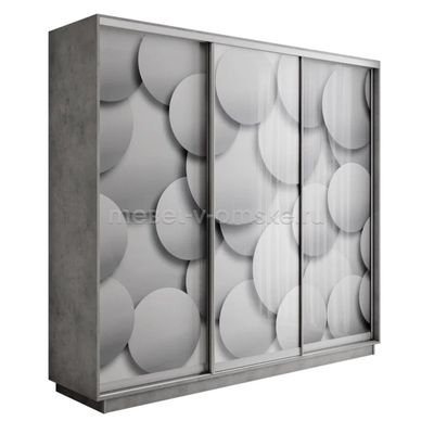 ЕН102 Шкаф-купе Трио-фото (Шары) 1800*450*2200