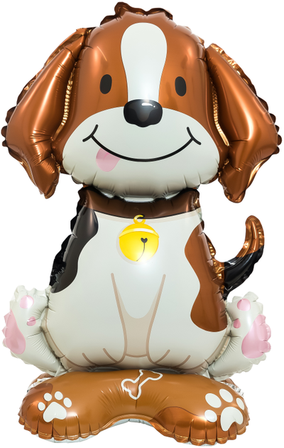 Шар 3D (24''/61 см) Фигура на подставке, Щенок