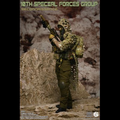 Разведчик спецназа США - Коллекционная ФИГУРКА 1/6 10TH SPECIAL FORCES GROUP Reconnaissance (26063) - Easy&amp;Simple