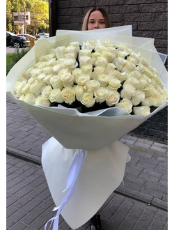 101 белая голландская роза