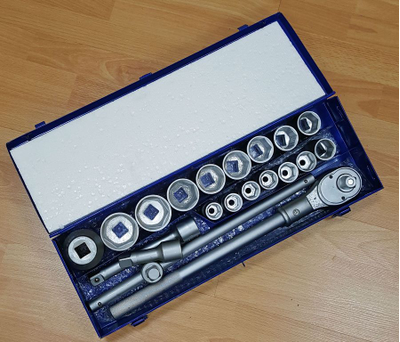 Набор  головок 3/4"  19-50 мм, 21 пр., Б550121