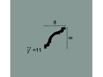 Карниз CX123 - 8*8*200см