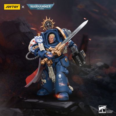 Капитан-терминатор Ультрамаринов (Warhammer 40k) - КОЛЛЕКЦИОННАЯ ФИГУРКА 1/18 Ultramarines Terminator Captain Severus Agemman (JT9916) - JOYTOY