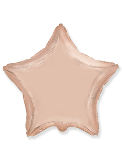 Шар (18''/46 см) Звезда, Розовое Золото