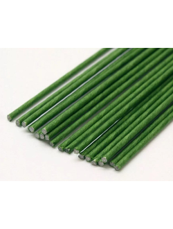 Флористическая проволока 0,45 мм зеленая, 60 см