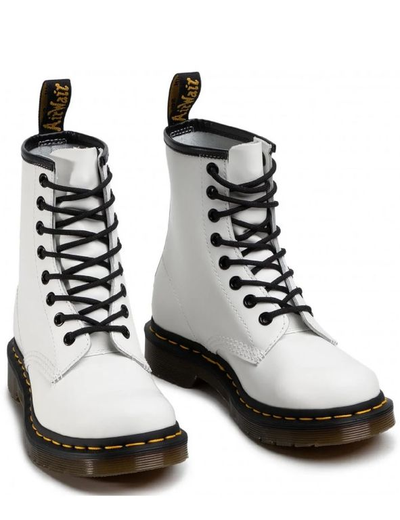 Ботинки Dr Martens 1460 Smooth Round Toe Lace-Up White белые