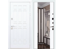 Стальная дверь Rx8 с большим зеркалом