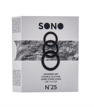 Набор из 3 эрекционных колец SONO No.25 Производитель: Shots Media BV, Нидерланды