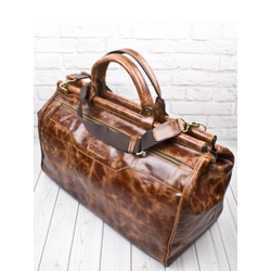 Кожаный саквояж Otranto Premium cognac (арт. 4006-53)