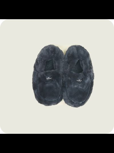 Тапочки-грелки для ног Luxury (угольные)