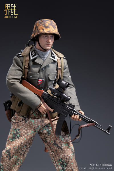 Немецкий солдат - Коллекционная ФИГУРКА 1/6 WWII German Waffen-SS Soldier (AL100044) - Alert Line