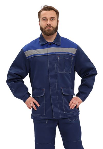 Костюм &quot;УДАРНИК&quot; куртка/брюки Т.СИНИЙ/ВАСИЛЁК