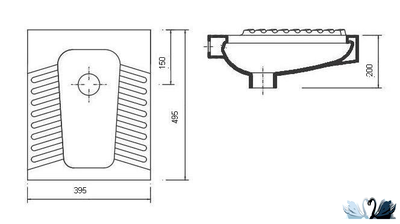 Чаша генуя 40 х 50 см керамическая