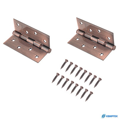 Петля универсальная накладная с врезкой медь купить в Челябинске | КВИРТЕК