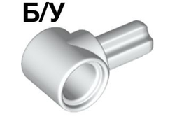 ! Б/У - Technic, Axle and Pin Connector Hub with 1 Axle, White (22961 / 6179606) - Б/У