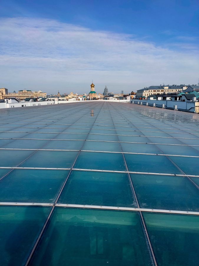 Ремонт крыши гостиного двора