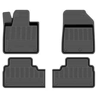Коврик салонный резиновый (черный) для Kia Sorento Prime (15-20)  (Борт 4см)