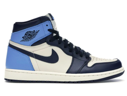 Nike Air Jordan Retro 1 High Obsidian Blue (Голубые)