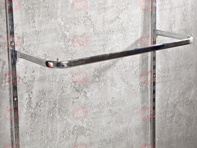 2240A Вешало П-образное дистанционное цвет: хром 900x250мм для системы Базис/Canalina/Global