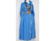 Платье - рубашка "УЗЕЛКИ"  синий, морская волна р.48-52