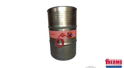 Подогрев металлической бочки 208л с термочехлом, крышкой и дном от сети 220В (2000Вт, терм.30-150) KEENOVO