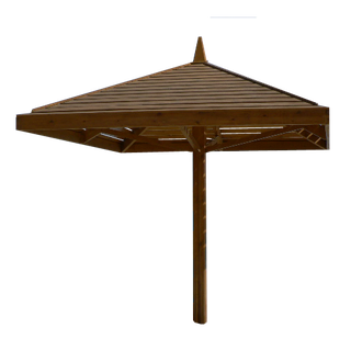 Пляжный зонт из дерева