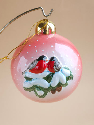 Шар ёлочный "Птички"
