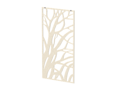 Акустическая подвесная перегородка с декором "Старое дерево" (фурнитура в комплекте)