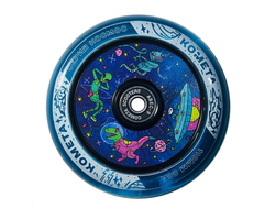 Колесо для самоката Комета Чиллзон (Прозрачный синий / Синий)