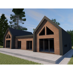 Одноэтажный дом с шестью спальнями 208м² (S67)