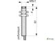 Индуктивный датчик цилиндрический с резьбой И82-NO-NPN (М8х1)