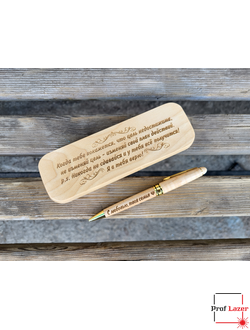 Ручка с гравировкой в футляре