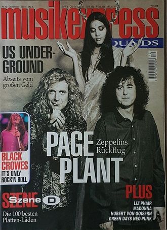 Musikexpress Sounds Magazine Dezember 1994 Jimmy Page, Иностранные музыкальные журналы, Intpressshop