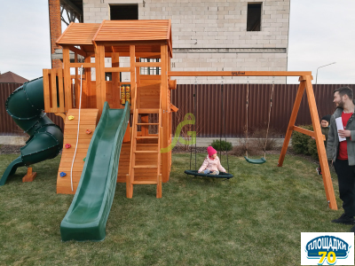 Детская площадка IgraGrad Клубный домик 3 с трубой Манжерок