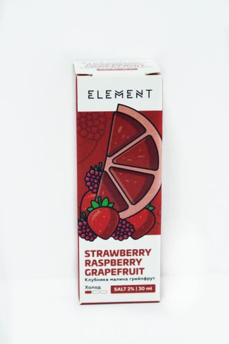 Жидкость Element Strawberry Raspberry Grapefruit Клубника Малина Грейпфрут 30 мл