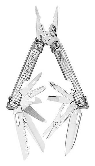 Мультитул LEATHERMAN Free P4, 21 функций,  серебристый [832642]