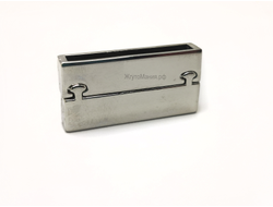 УЦЕНЕННЫЙ ТОВАР! МАГНИТНАЯ ЗАСТЁЖКА ПЛОСКАЯ - 002  - 35*4мм - НИКЕЛЬ / СЕРЕБРО