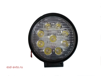 Светодиодная инсталляция GG 9 SMD DC 12-24v 27W диод 3 W комплект (2шт), круглые