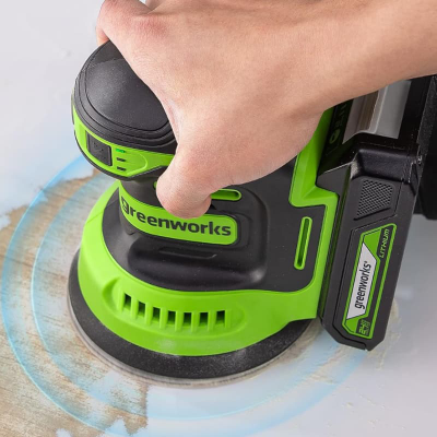 Эксцентриковая шлифмашина аккумуляторная Greenworks OS325, 24V