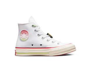 All white chuck taylors high tops hot sale