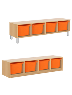 СТЕЛЛАЖНАЯ ВЫДВИЖНАЯ СИСТЕМА ХРАНЕНИЯ 4/87 ПВХ