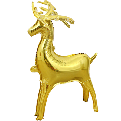 Шар 3D (48''/122 см) Фигура, Олень, Золото