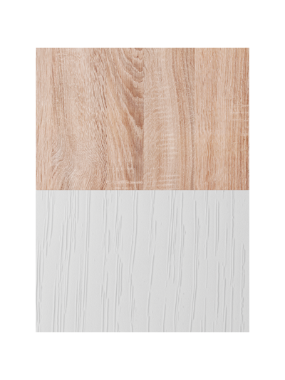 ТВМ-3 Тумба под ТВ Дуб Сонома/Белый с тиснением «Древесные поры»