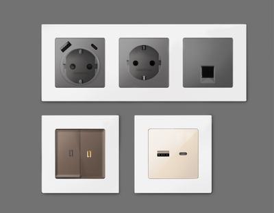 Рамки Белый матовый, коллекция TECHNO_2