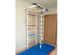 Шведская стенка+турник (несъёмный)+брусья/пресс+скамья