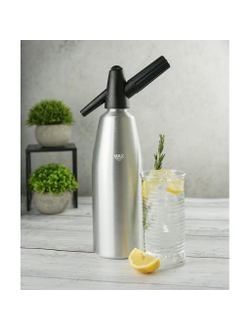 Сифон для газирования воды/содовой 1 л (до +30°C) алюминий/пластик