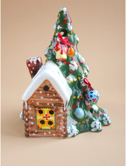 Ёлочка с подарками (подсвечник)